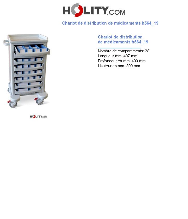 Chariot de distribution de médicaments h564_19