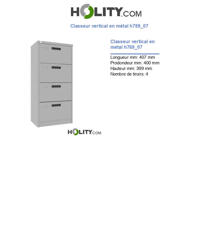 Classeur vertical en métal h789_07